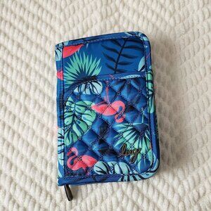 LUG Pilot Passport Wallet - Flamingo Blue